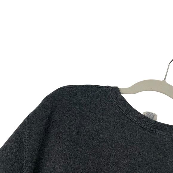 Jerzees NuBlend Grey & Blue Colorado RMNP Moose Graphic Sweatshirt - Picture 6 of 7